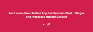 Process that influence app development cost