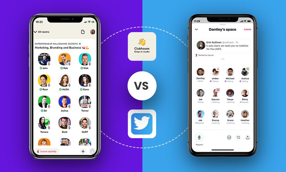 Twitter Spaces vs Clubhouse – Comparing Two Voice Chat Giants